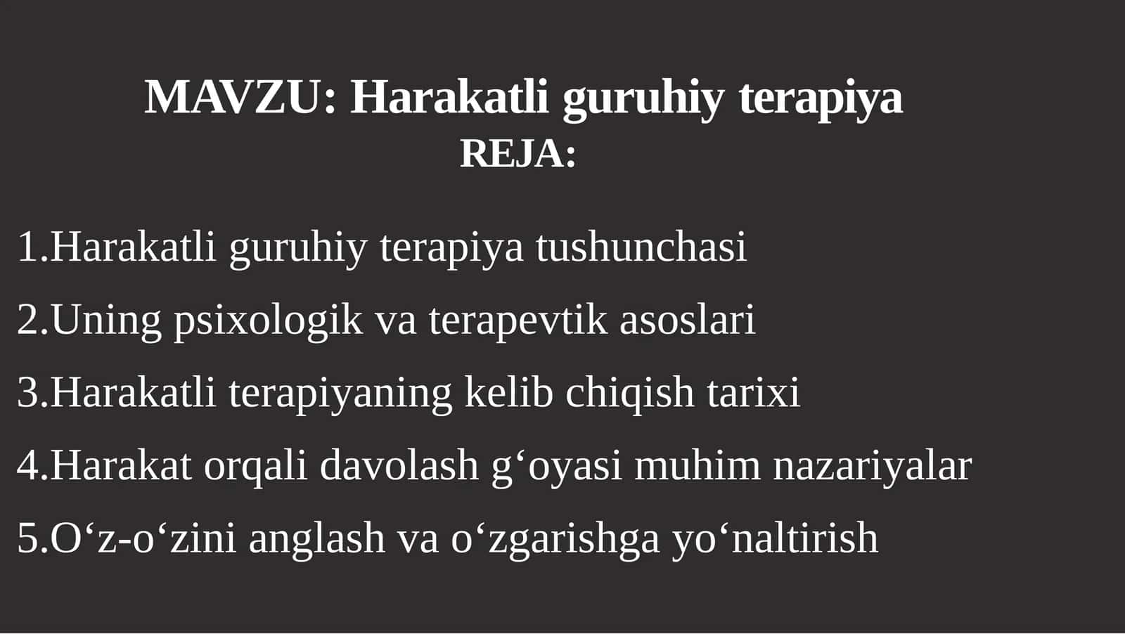 Harakatli guruhiy terapiya