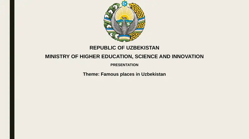 Famous places in Uzbekistan