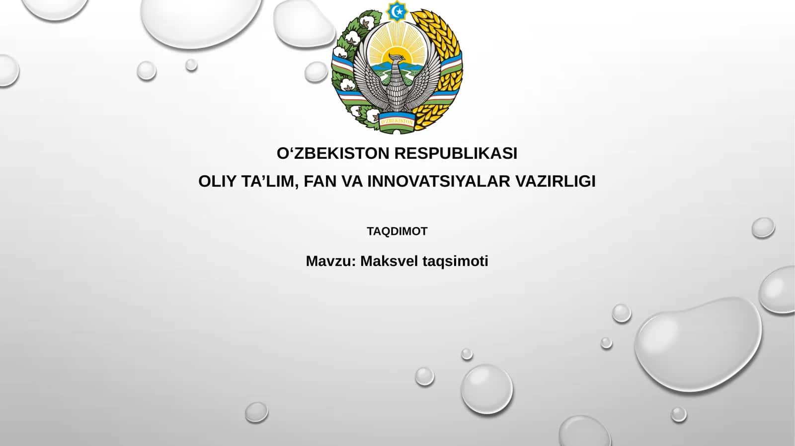 Maksveltaqsimoti