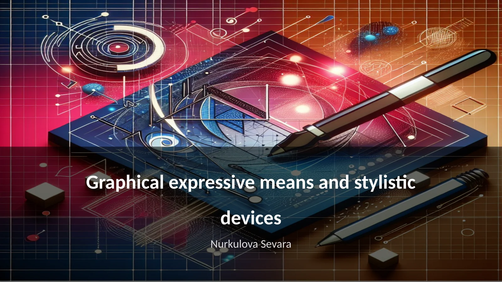 Graphical expressive means and stylistic devices