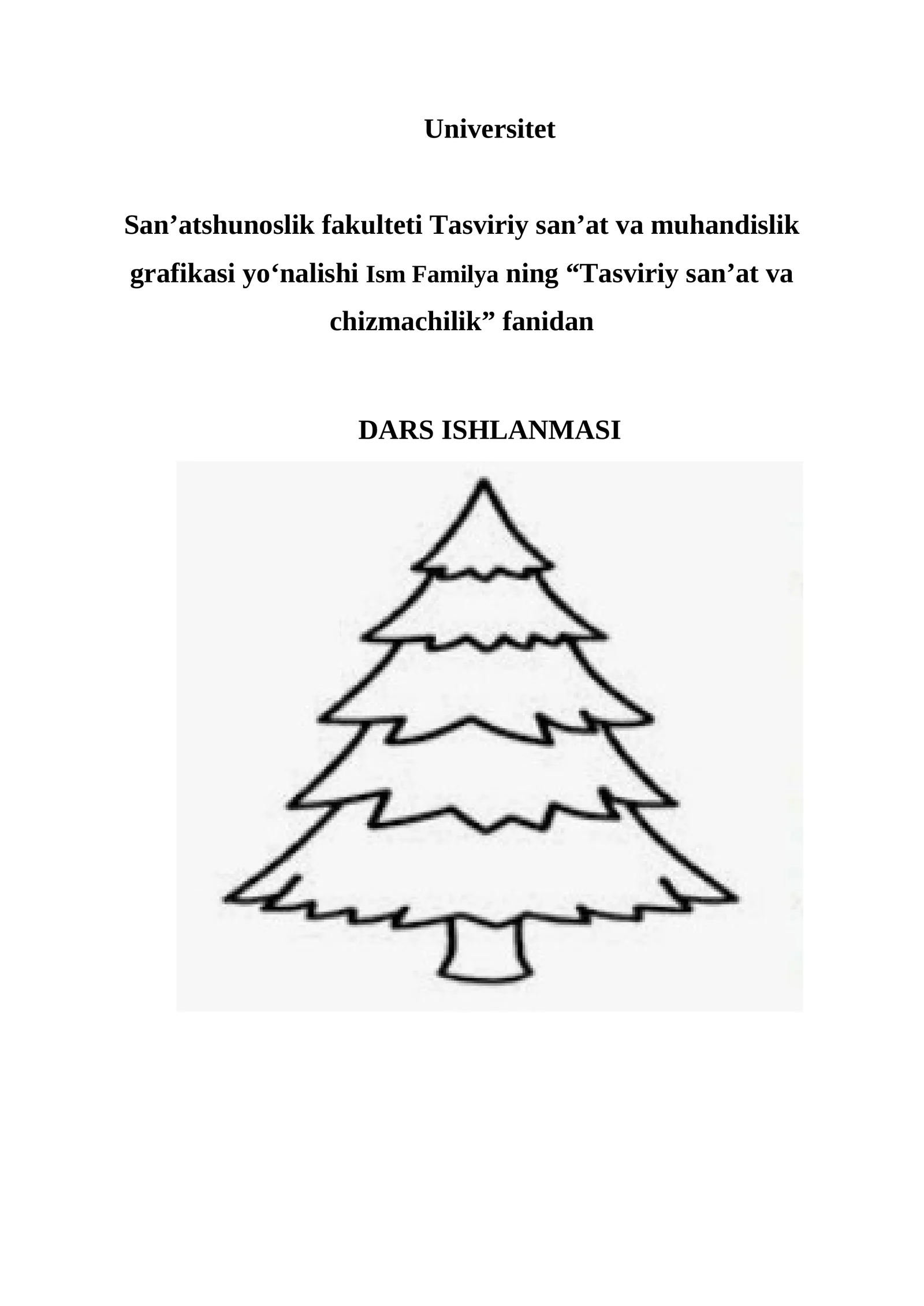 Archa daraxtini chizamiz.
