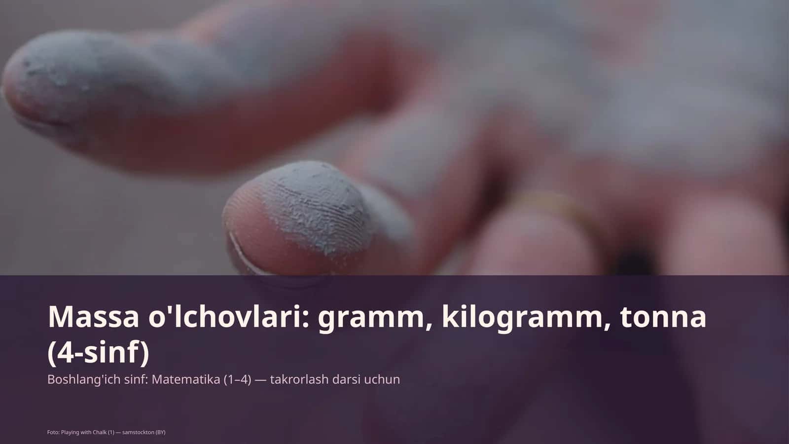 Matematika Massa o'lchovlari