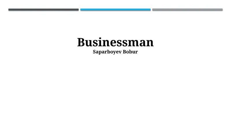 Businessman