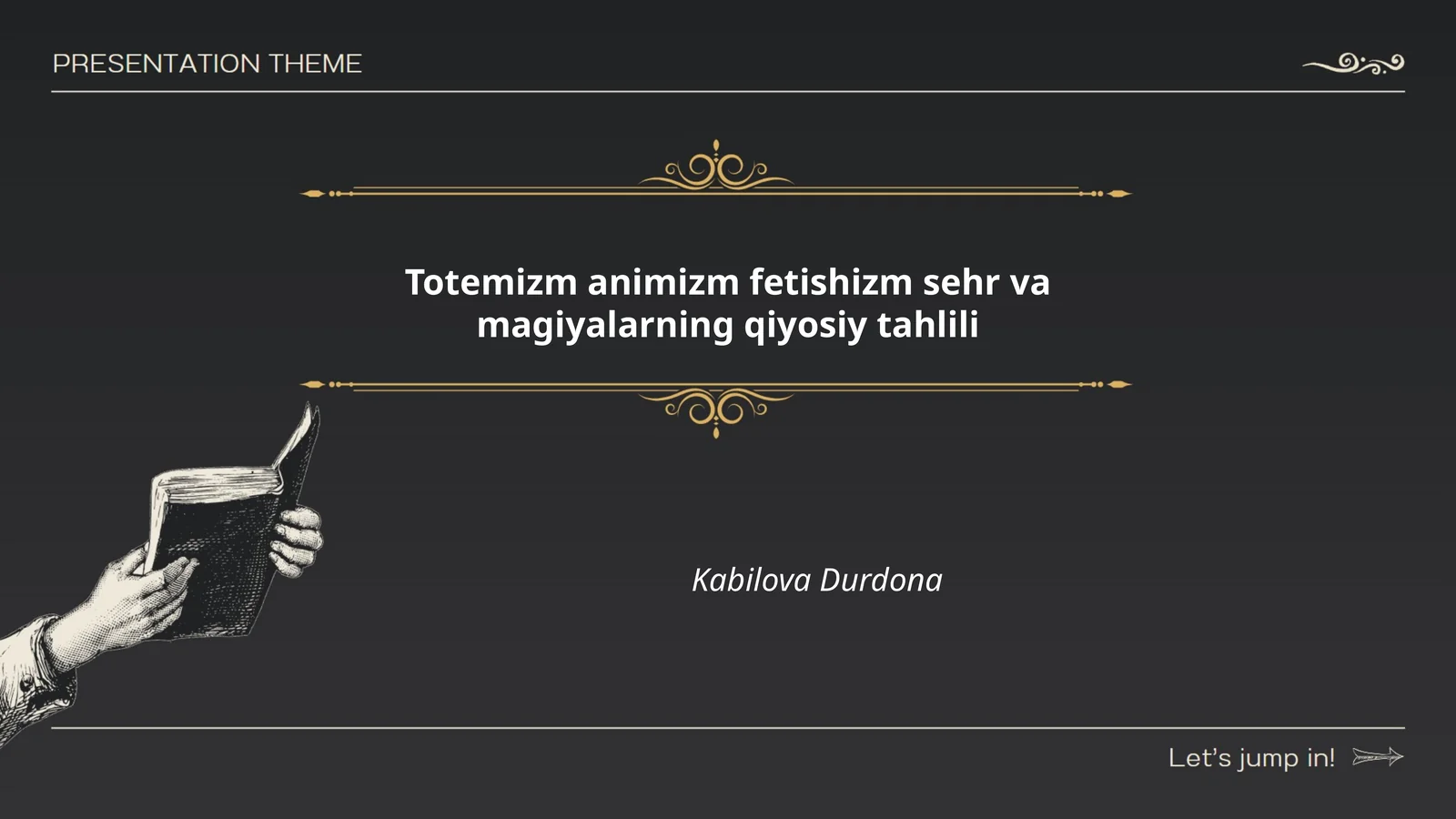 Totemizm animizm fetishizm sehr va magiyalarning qiyosiy tahlili