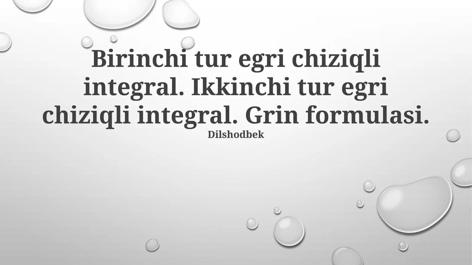 Egri chiziq integral