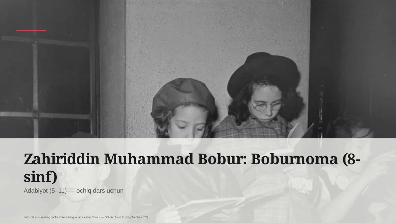 Boburnoma (8-sinf)