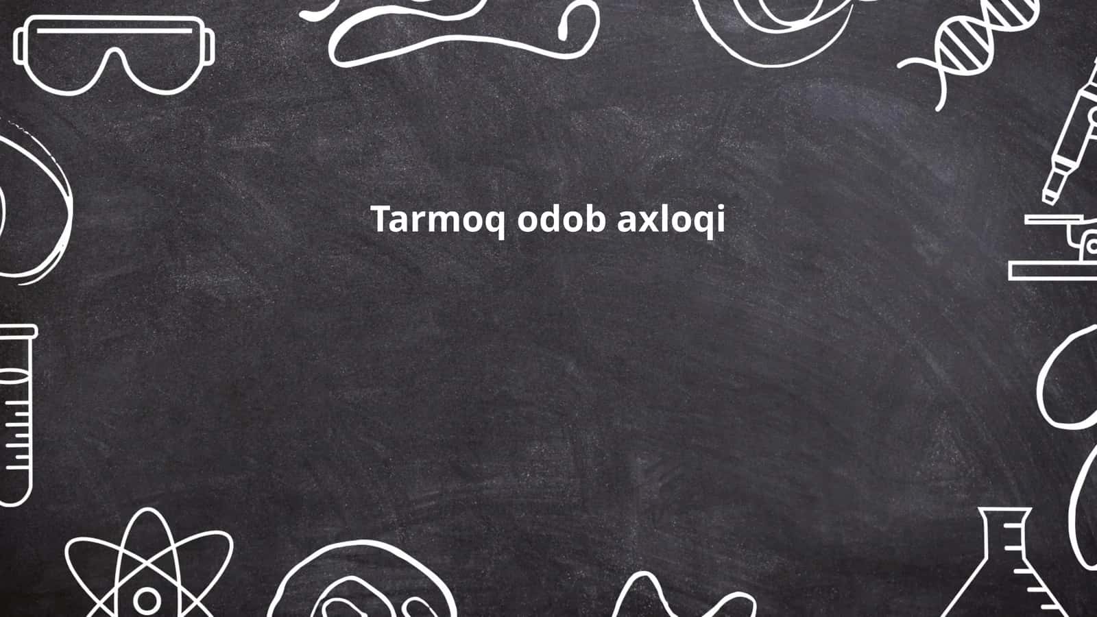 Axloqiy me'yorlar va qoidalar