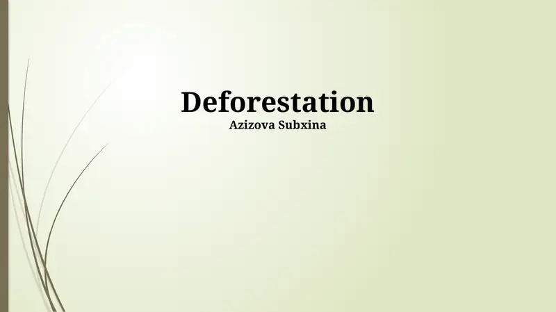 Deforestation
