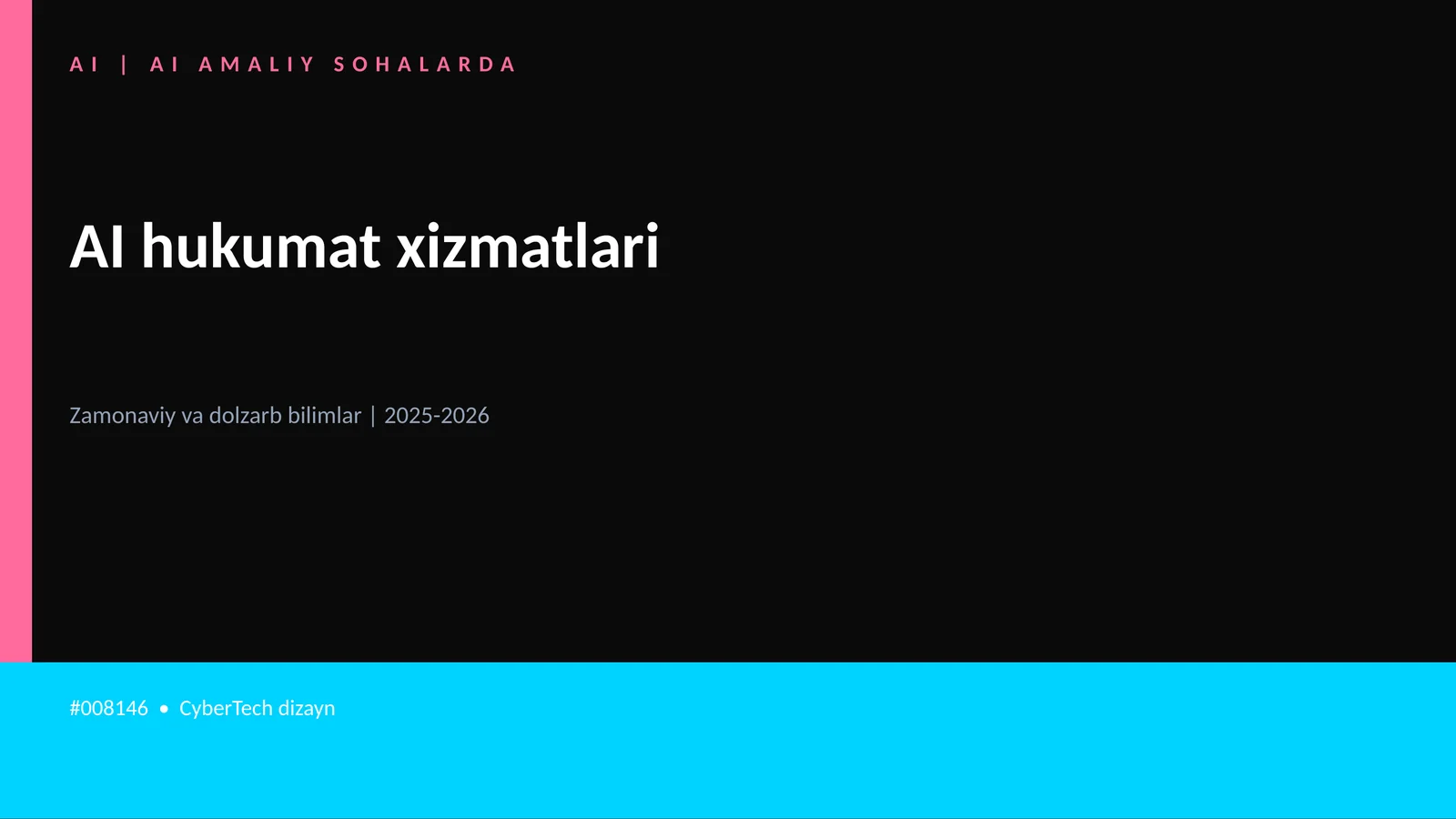 AI AMALIY SOHALARDA