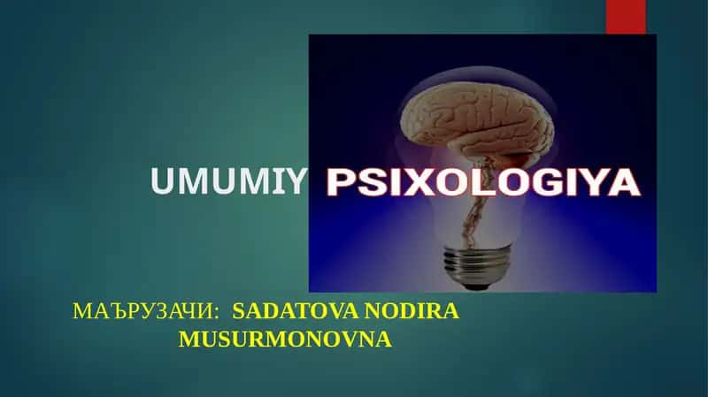 Yetuklikdavrining psixologik xususiyatlari