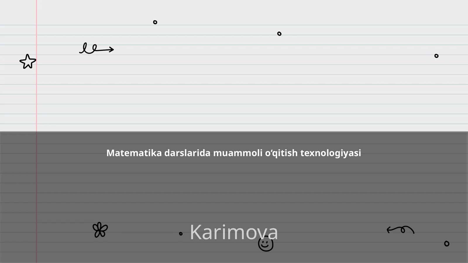 Muammoli o‘qitish texnologiyasi