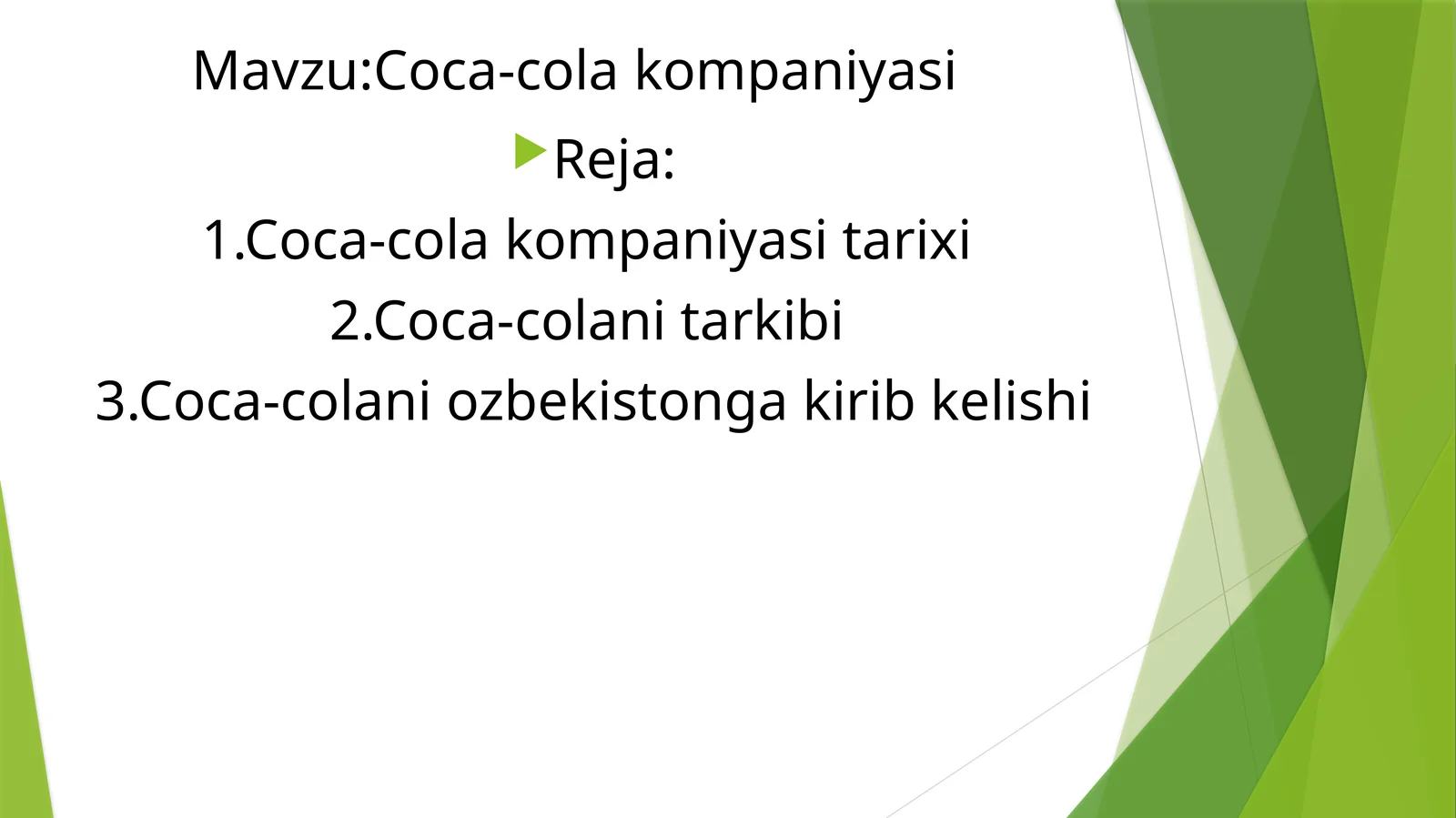 Coca-cola kompaniyasi