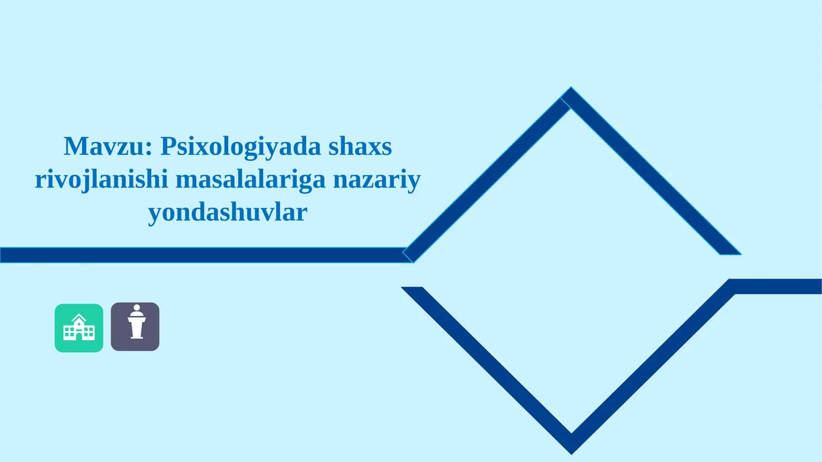 Psixologiyada shaxs rivojlanishi masalalariga nazariyyondashuvlar