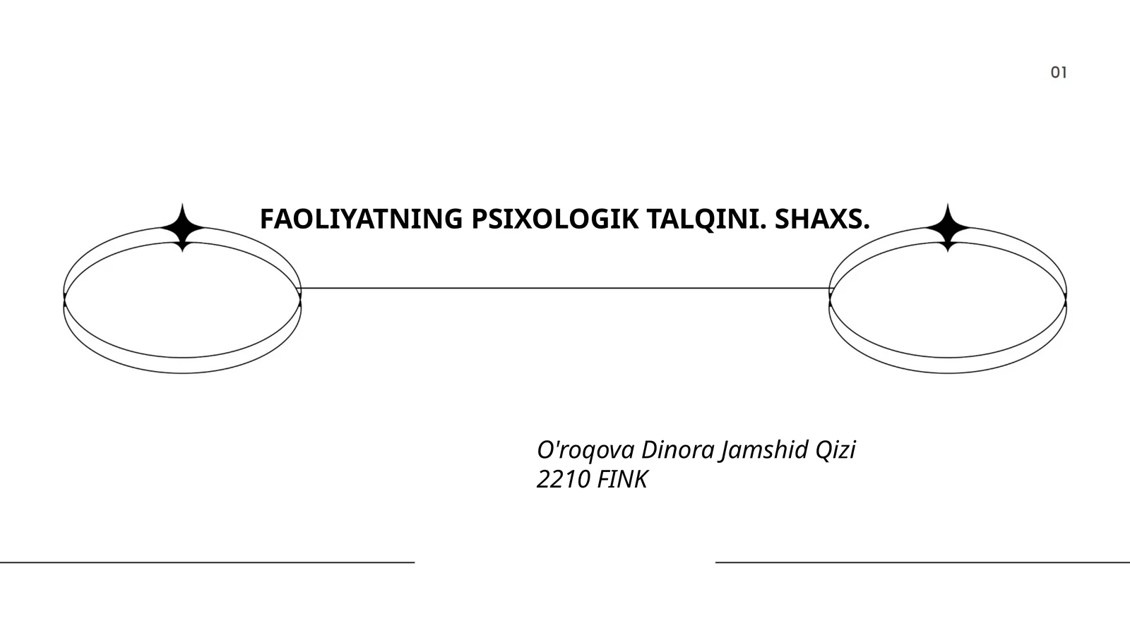 FAOLIYATNING PSIXOLOGIK TALQINI. SHAXS