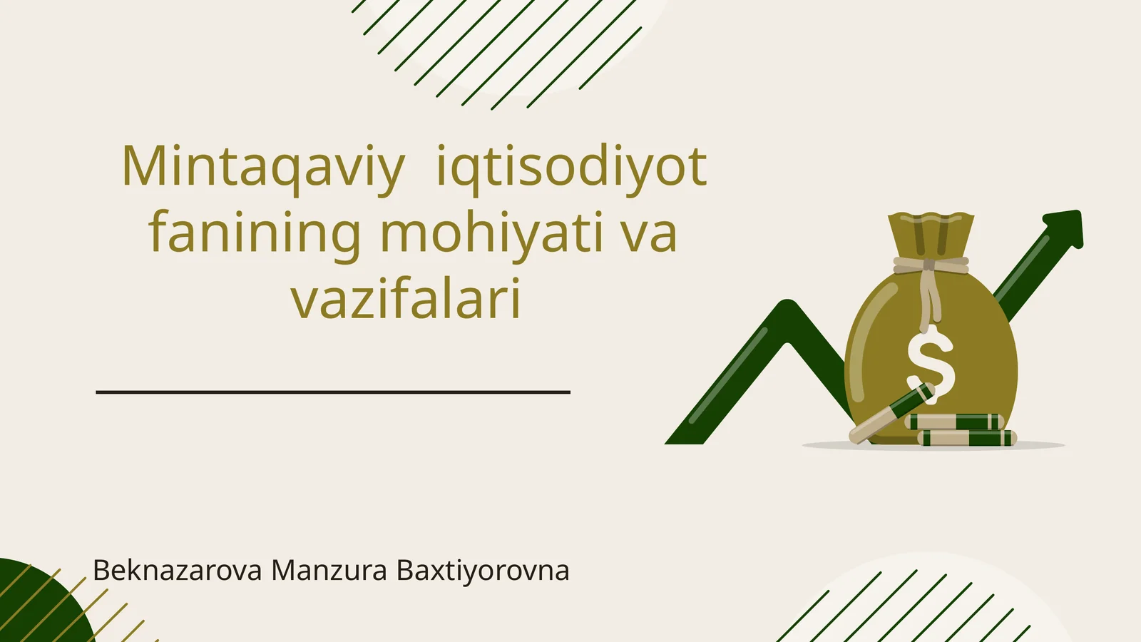 Mintaqaviy iqtisodiyot fanining mohiyati va vazifalari