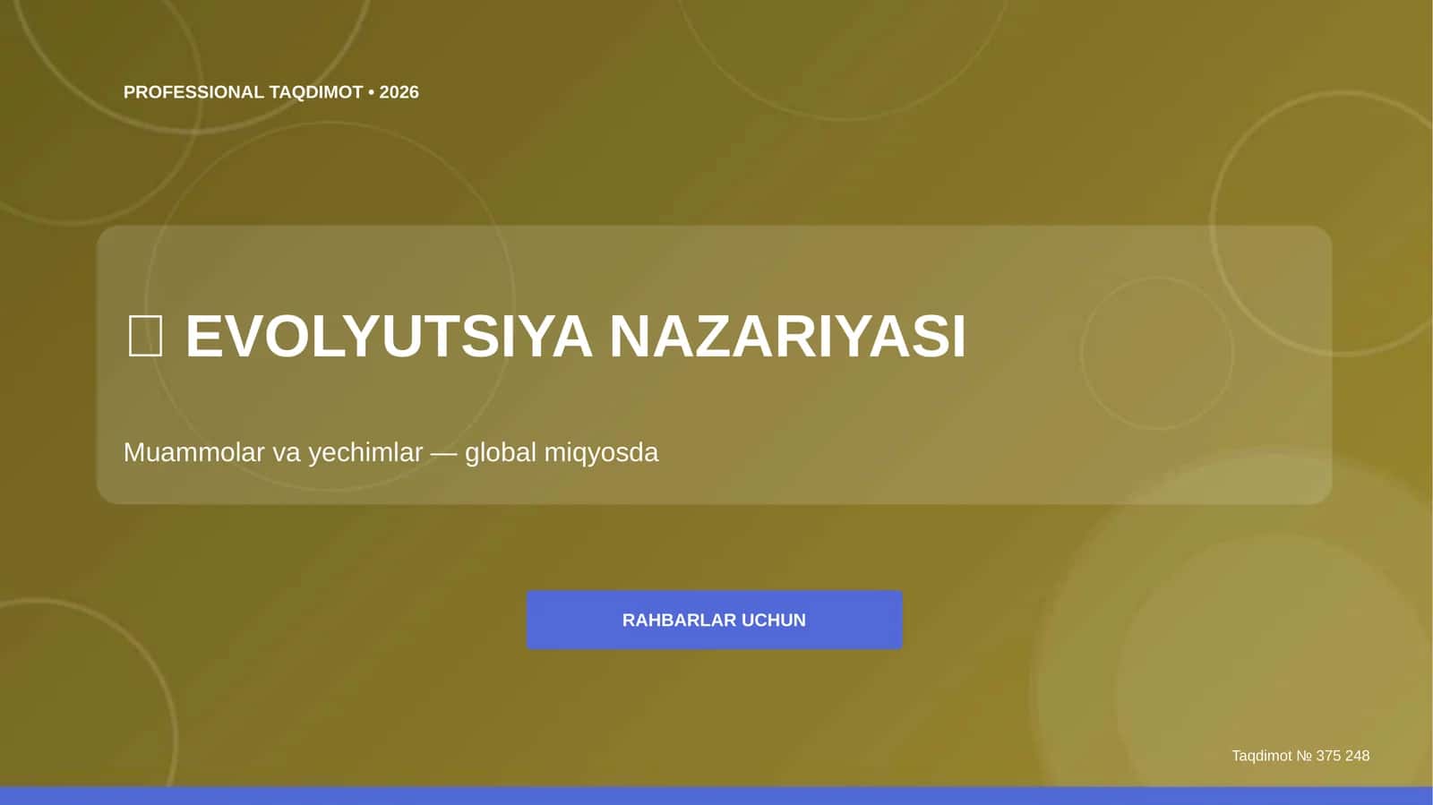 EVOLYUTSIYA NAZARIYASI