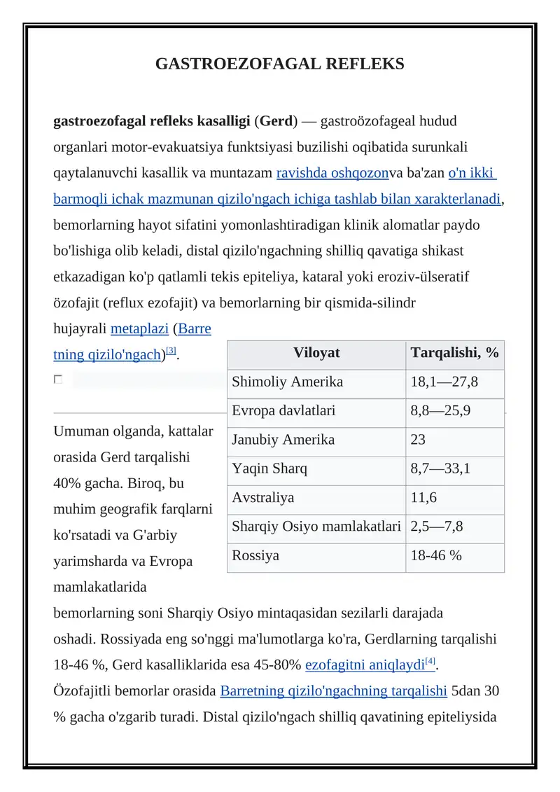 GASTROEZOFAGAL REFLEKS