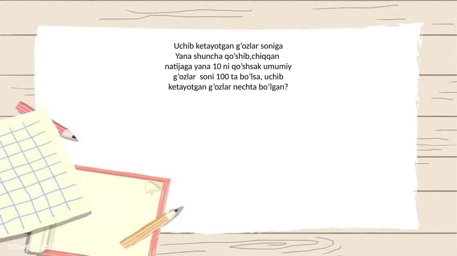 Uchib ketayotgan g’ozlar soni
