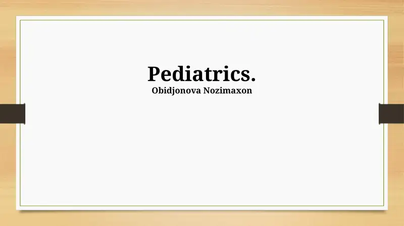 Common Childhood Illnesses and Treatments