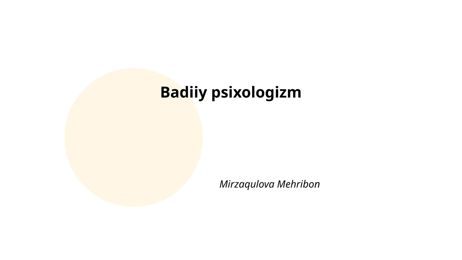 Badiiy psixologizm