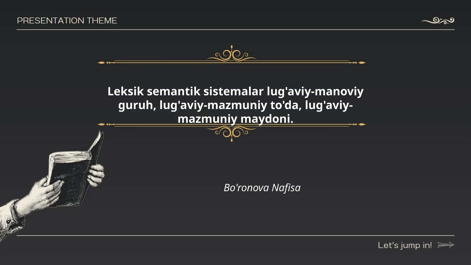 Leksik semantik sistemalar lug'aviy-manoviy guruh, lug'aviy-mazmuniy to'da, lug'aviy-mazmuniy maydoni