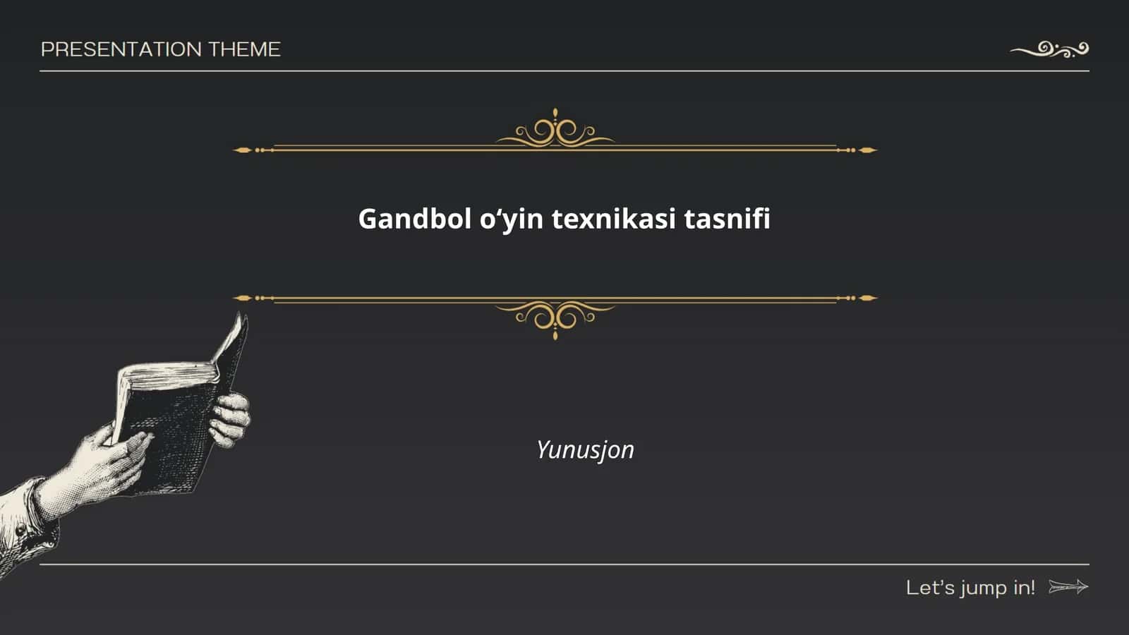 Gandbol oʻyin texnikasi tasnifi