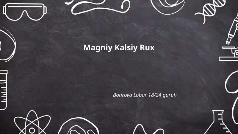 Magniy Kalsiy Rux