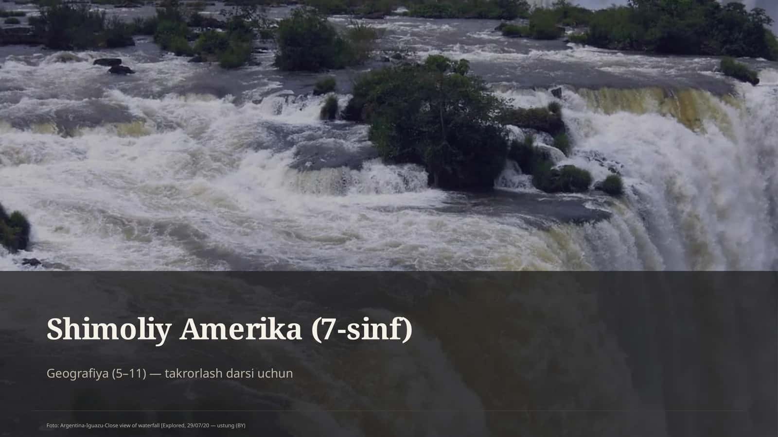 Shimoliy Amerika (7-sinf)
