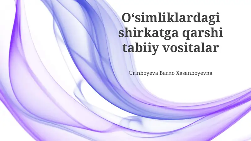 Tabiiy o'simlik zararkunandalariga qarshi kurash vositalari