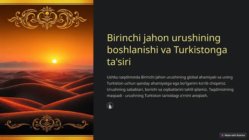 Birinchi Jahon urushi