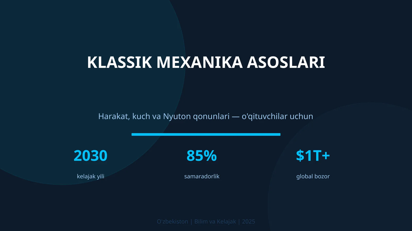 KLASSIK MEXANIKA ASOSLARI