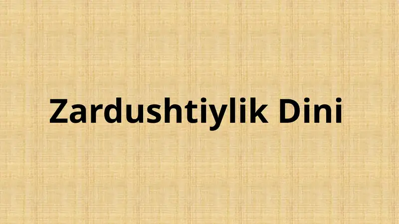 Zardushtiylik Dini