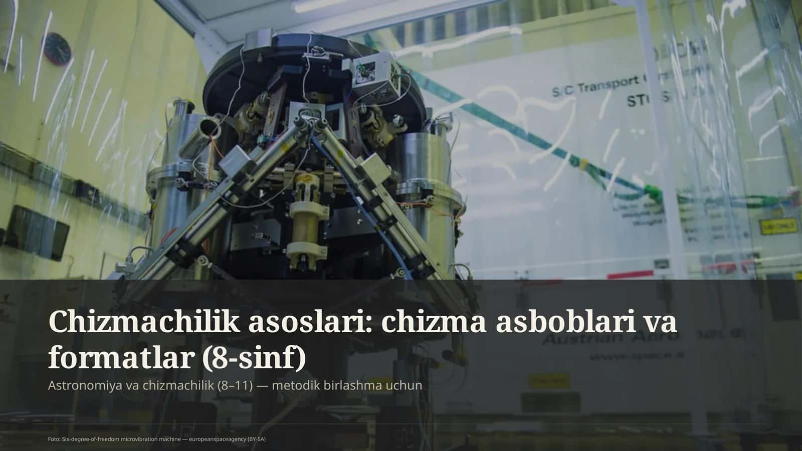 Chizmachilik asoslari: chizma asboblari va formatlar (8-sinf)