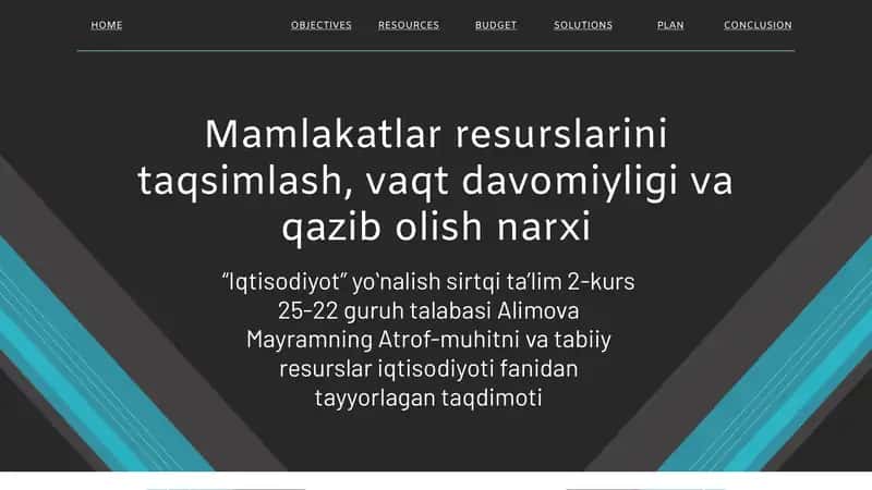 Taqsimlash, vaqt davomiyligi va qazib olish narxi