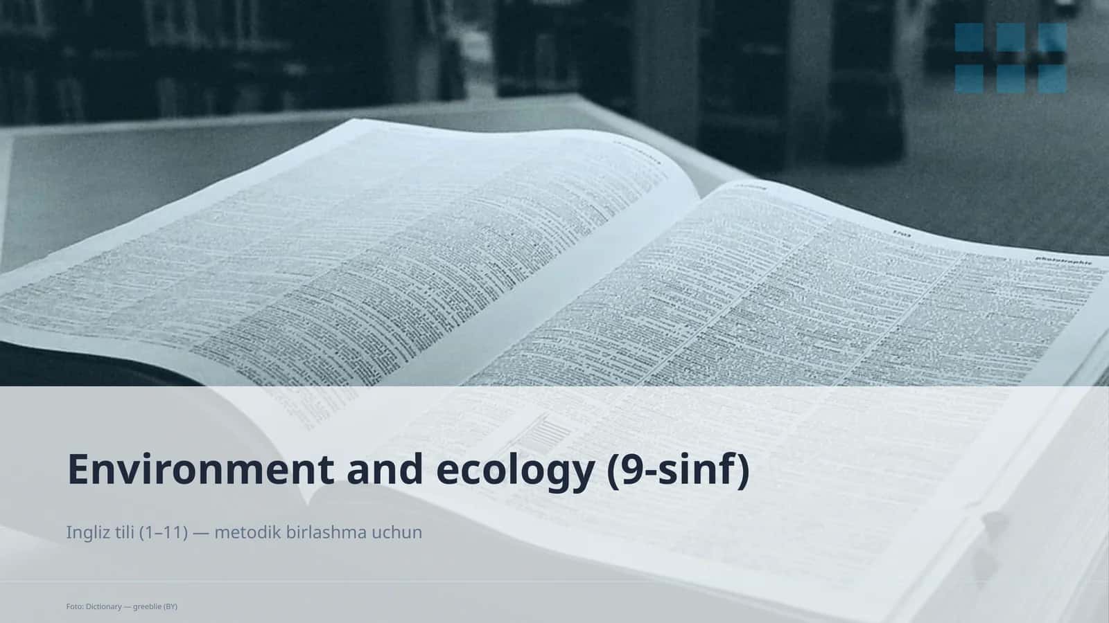 Environment and ecology (9-sinf)