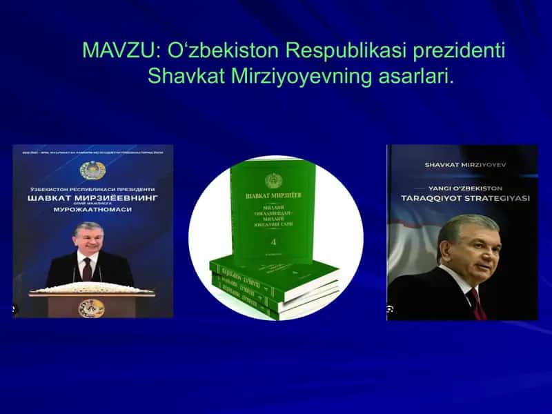 prezident asarlari mavzusida kurs ishi.   prezident asarlari mavzusida mustaqil ish.