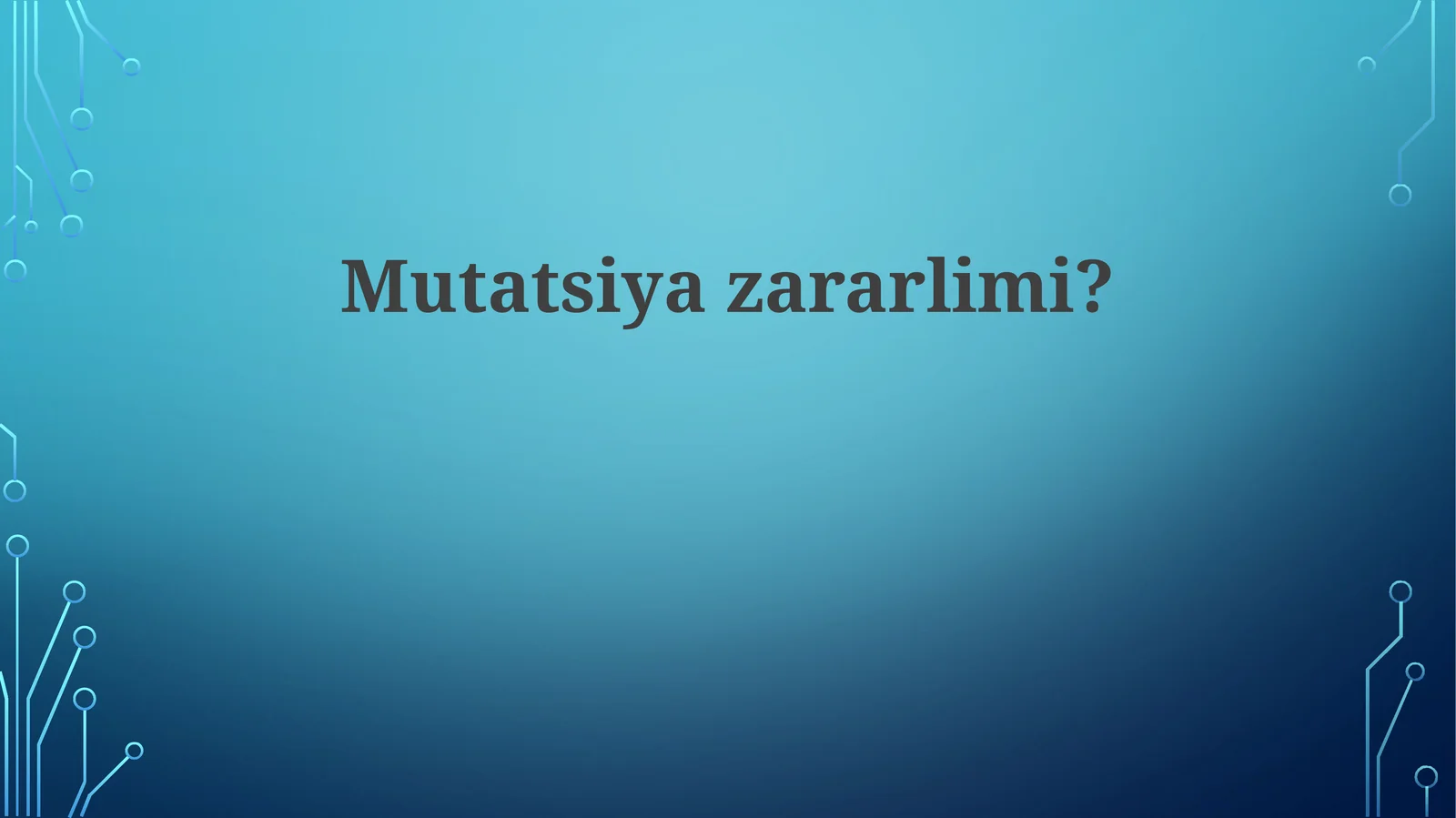 Mutatsiyalar va kasalliklar