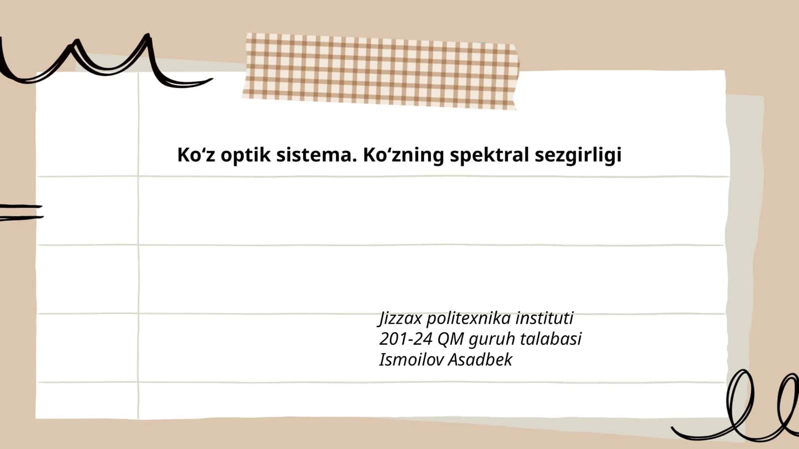 Koʻz optik sistema. Koʻzning spektral sezgirligi