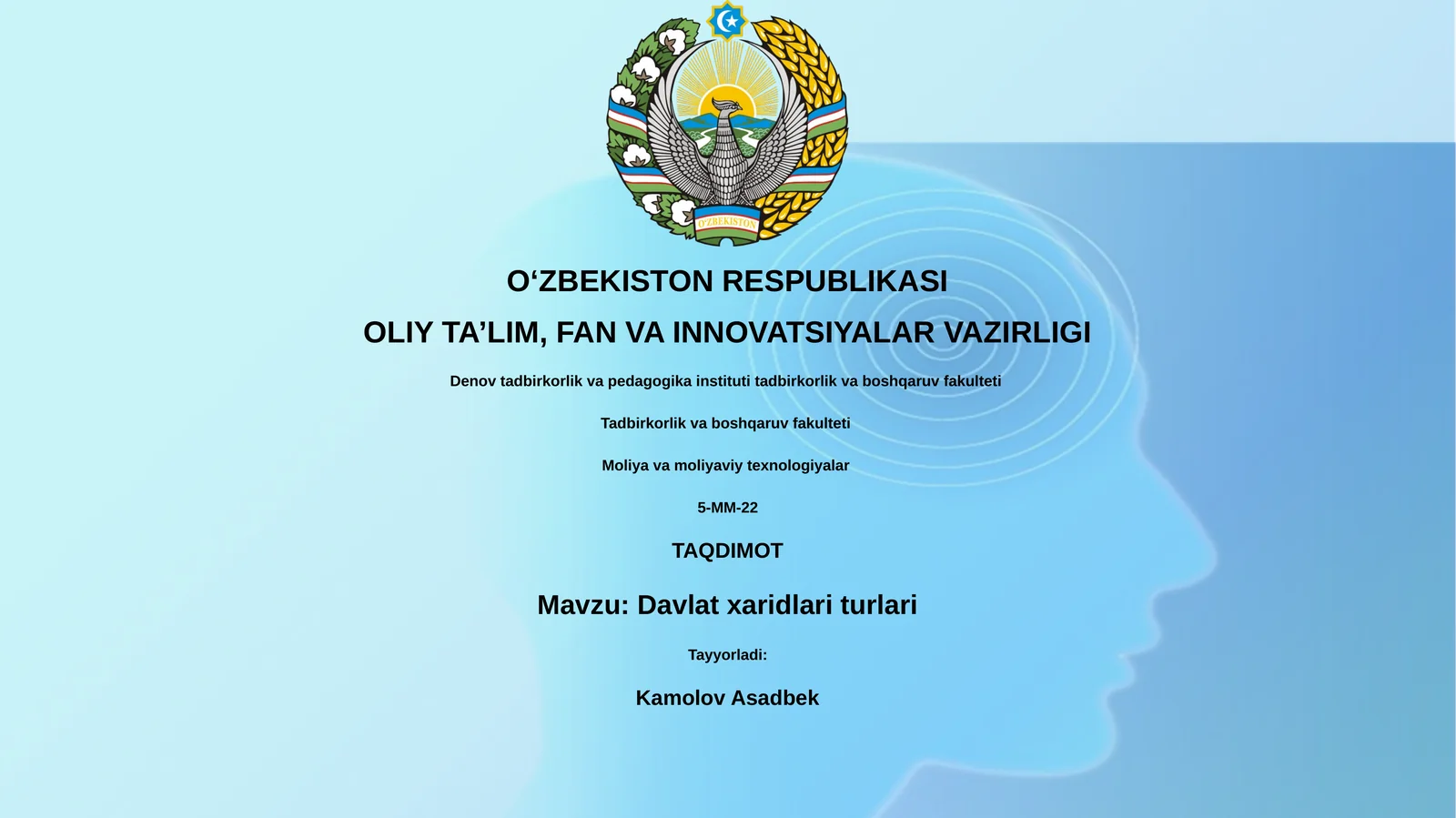 Davlat xaridlari turlari