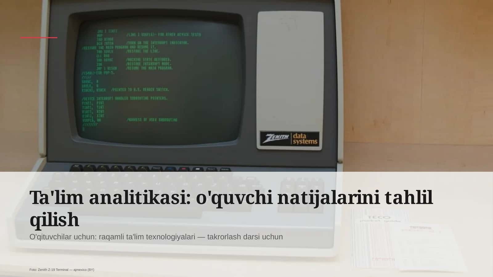 Ta'lim analitikasi: o'quvchi natijalarini tahlil qilish
