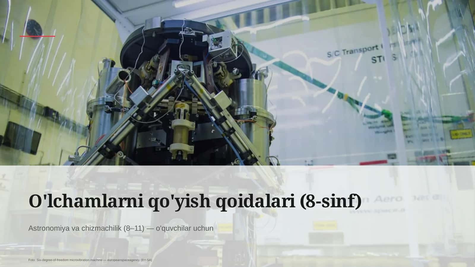 O'lchamlarni qo'yish qoidalari (8-sinf)
