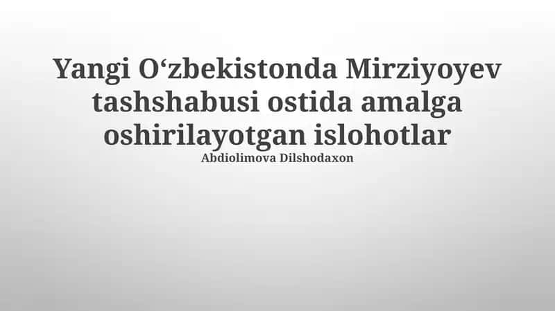 Investitsiyalar va Tashqi Savdo