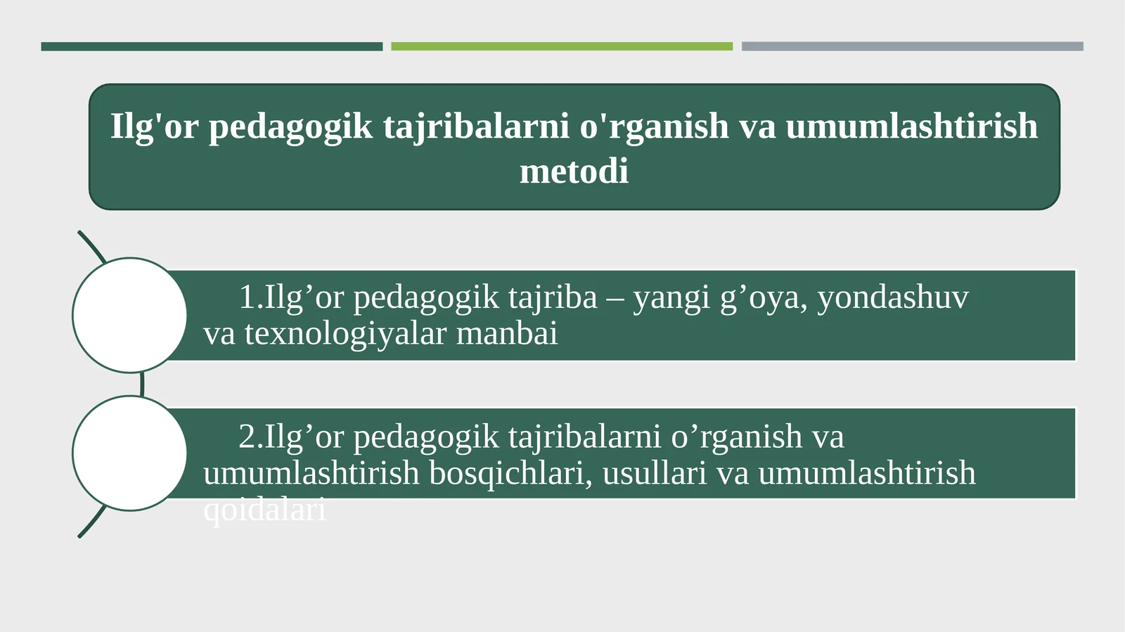 Ilg'or pedagogik tajriba – yangi g'oya, yondashuv va texnologiyalar manbai