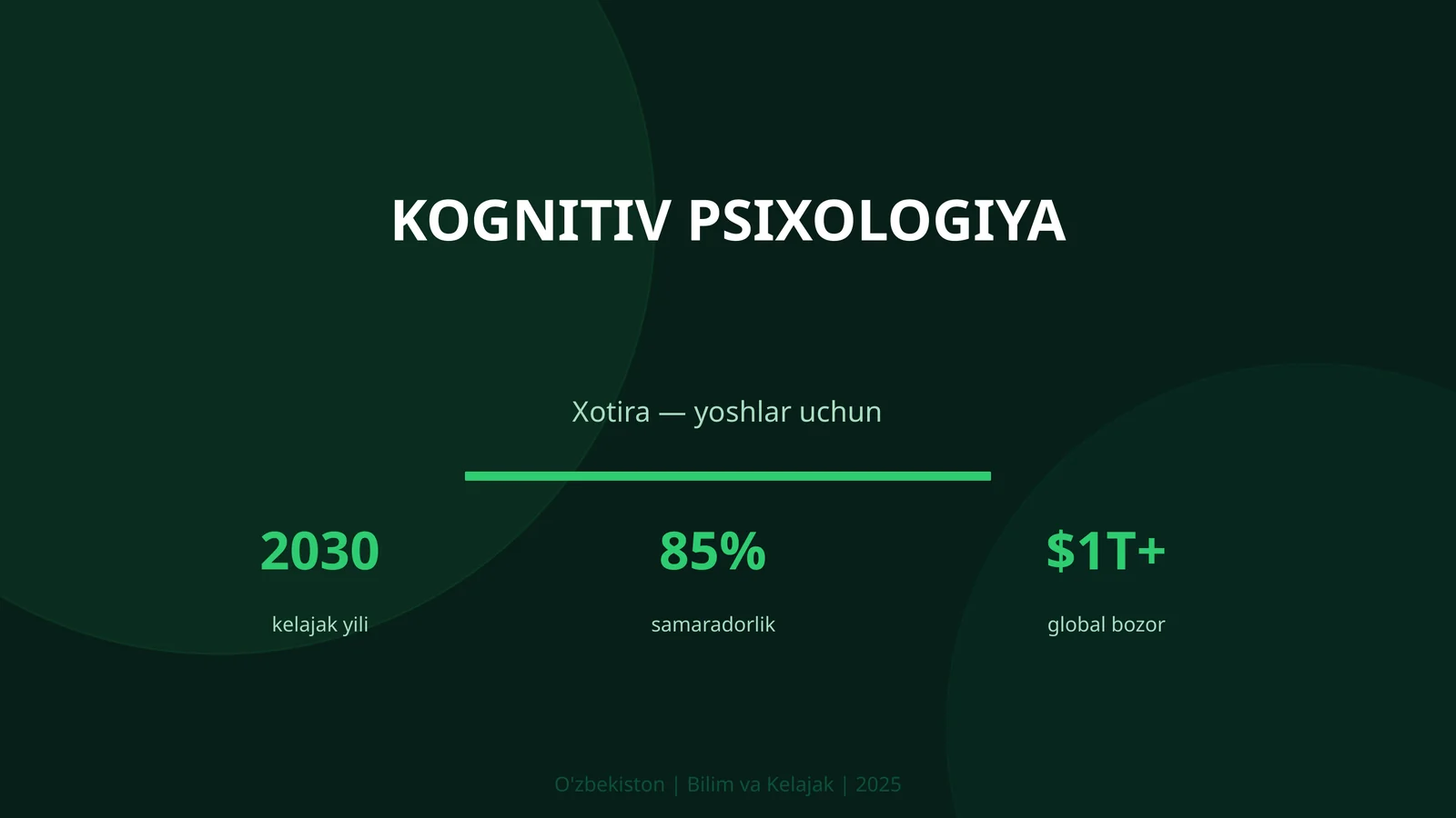 KOGNITIV PSIXOLOGIYA