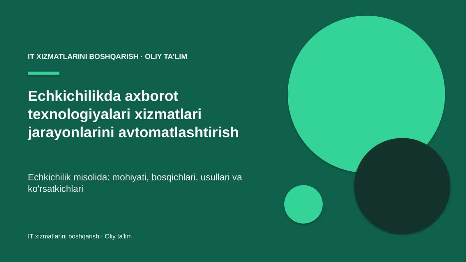 echkichilikda axborot texnologiyalari xizmatlari jarayonlarini avtomatlashtirish 1435
