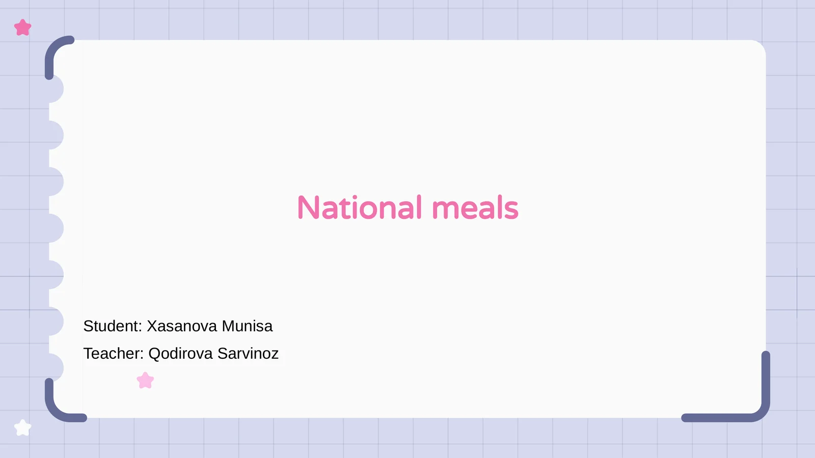 National meals