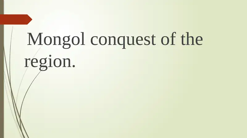 Mongol conquest in Central Asia