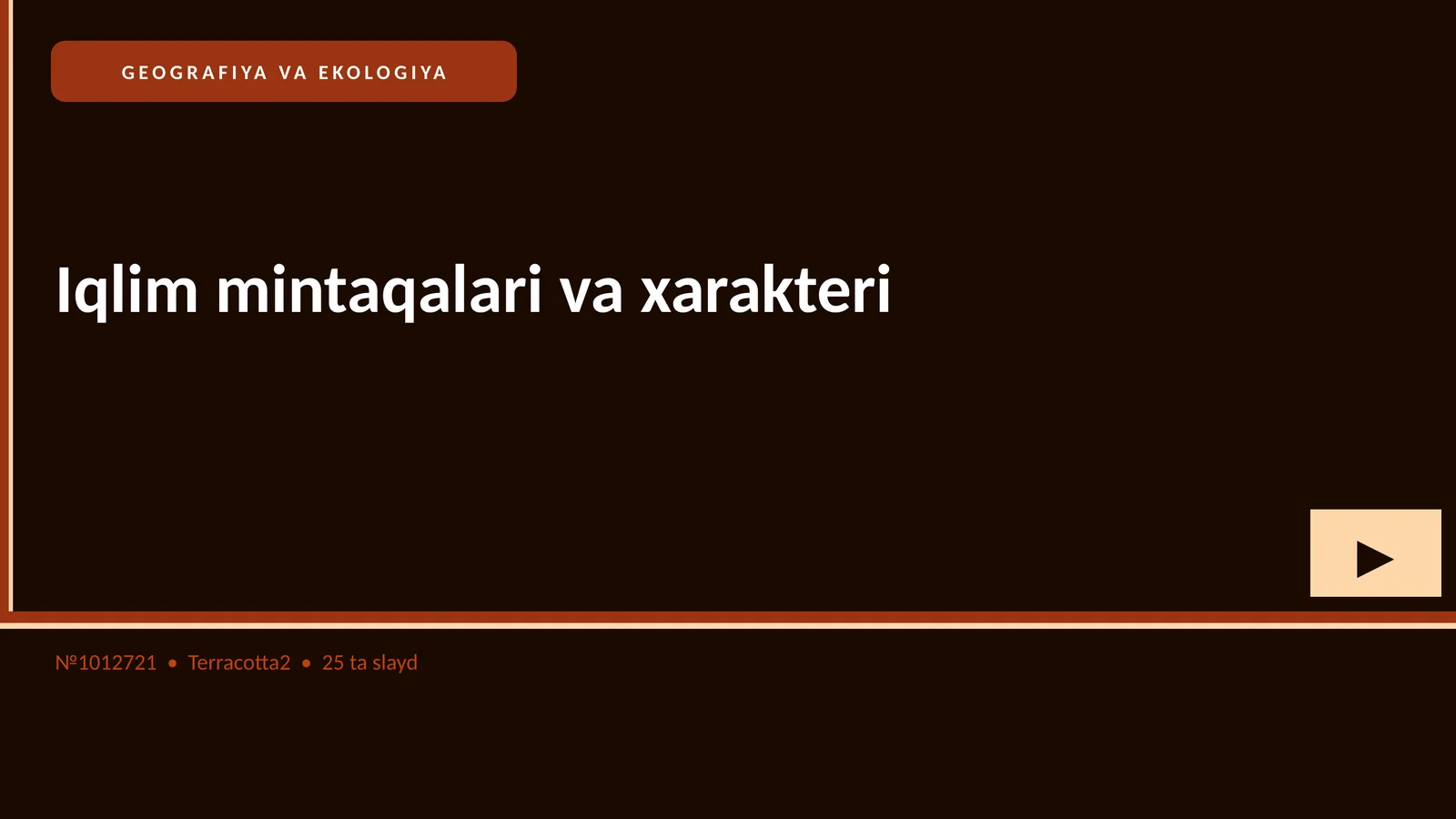 Iqlim mintaqalari va xarakteri