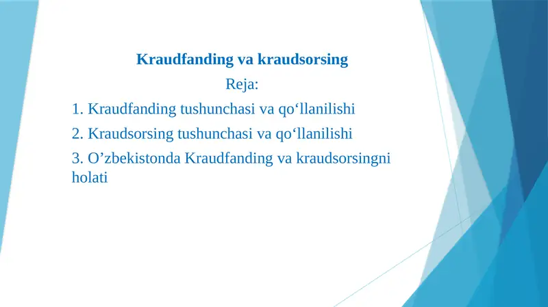 Kraudfanding va kraudsorsing