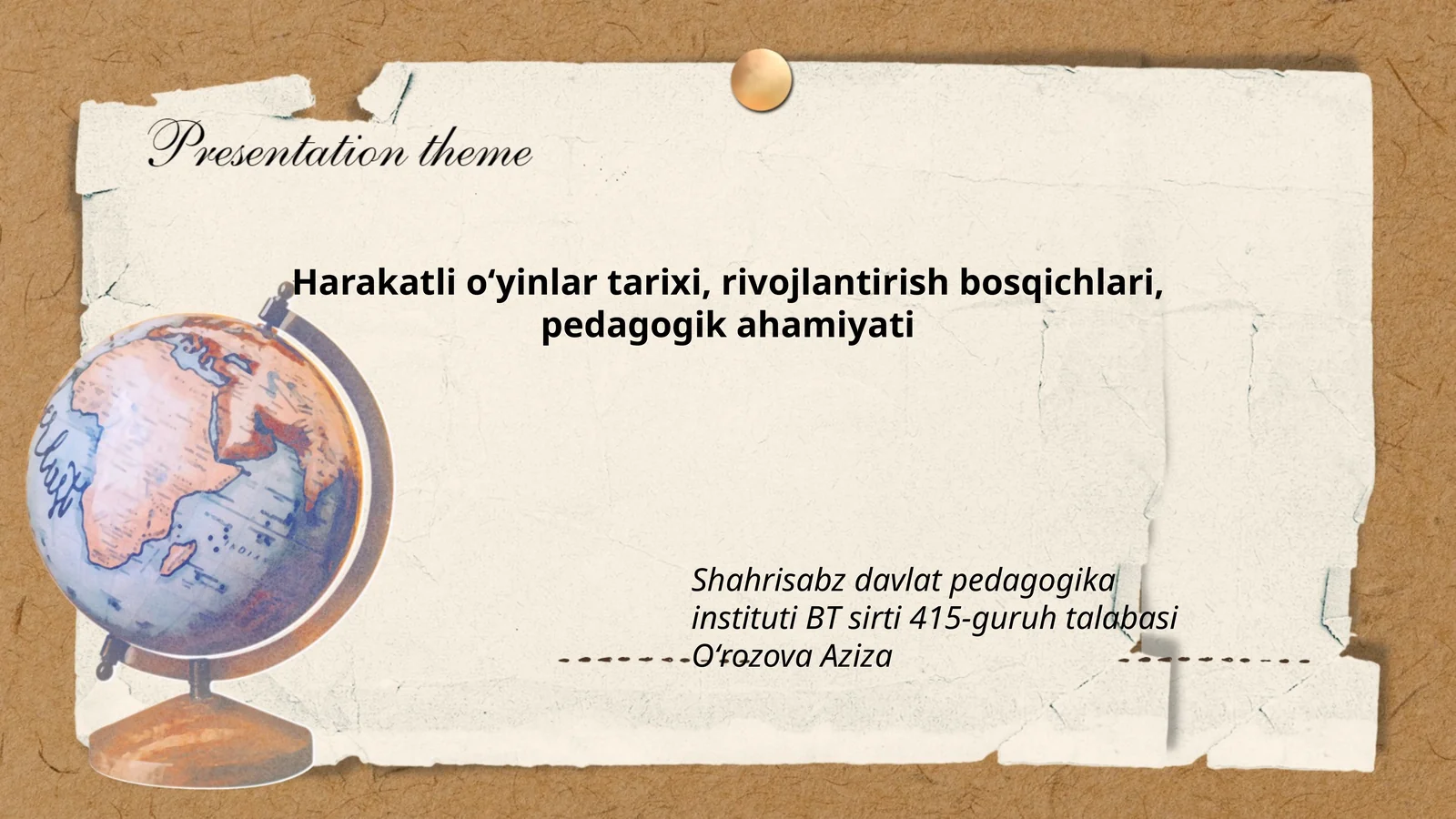 Harakatli oʻyinlar tarixi